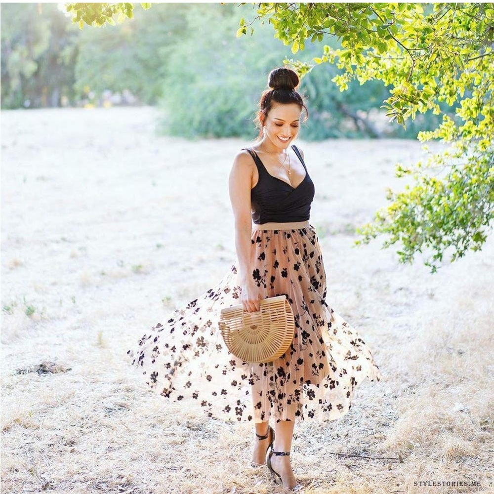 NWT Tulle Skirt Floral